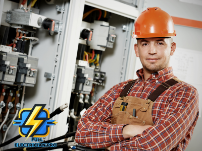 Professional Electrician at Work